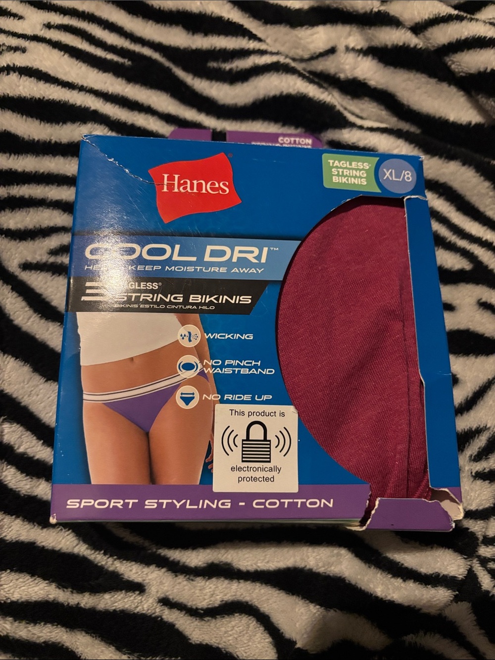 NWT Hanes Cool Dri Tagless String Bikini  3 pack